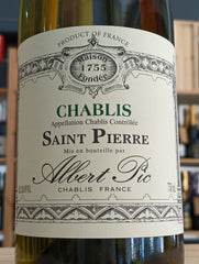 Chablis "Saint Pierre" 2023 Albert Pic