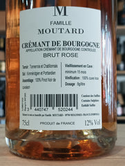 Crémant de Bourgogne Brut Rosè Famille Moutard