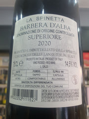 La spinetta Barbera d'Alba Gallina 2020