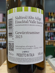 Gewürztraminer 2023 Cantina Valle Isarco DOC Alto Adige