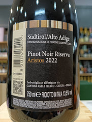 Pinot Noir Riserva Aristos 2022 - Cantina Valle Isarco