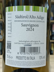Sauvignon 2024 - Cantina Valle Isarco