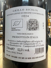 Vigna di Mandranova Grillo 2024 Bio Sicilia DOC