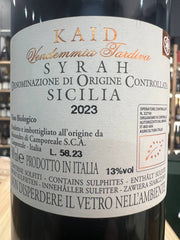 Kaid Syrah Vendemmia Tardiva 2023 Astucciato