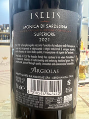 Monica di Sardegna DOC Superiore 2021 Iselis Argiolas