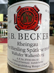 Riesling Spätlese Trocken 2009 Wallufer Walkenberg - J.B. Becker
