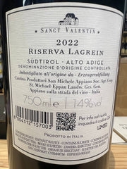 Sanct Valentin Lagrein Riserva 2022 San Michele Appiano