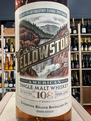 Yellowstone American Single Malt Whiskey Limestone Branch Distillery