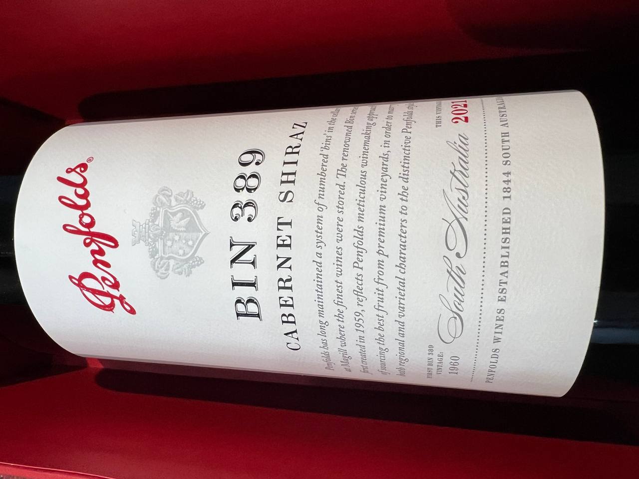 Bin 389 Cabernet Shiraz 2021 Penfolds