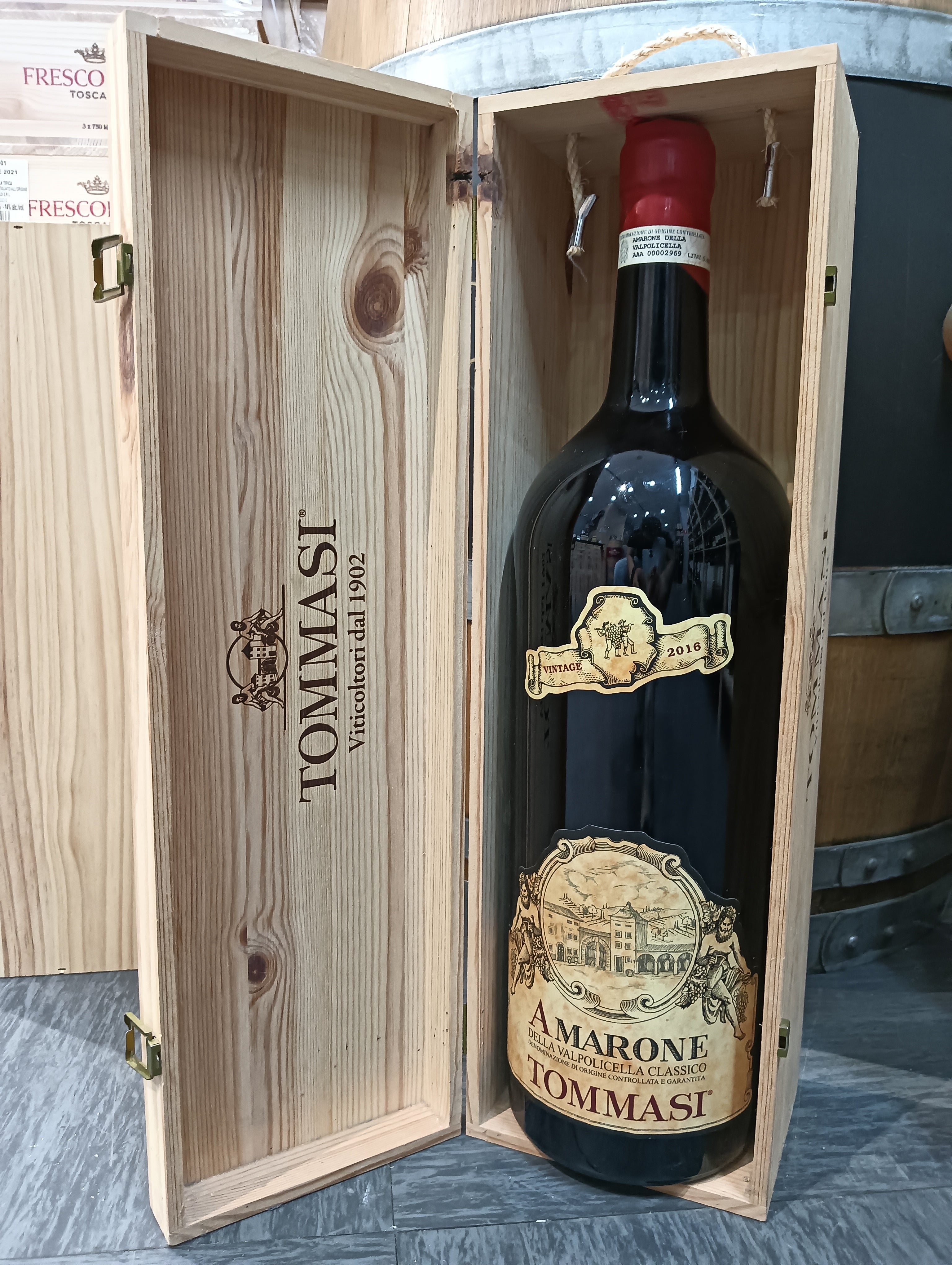 Amarone Classico Tommasi 5 Litri 2016 - Cassa Legno