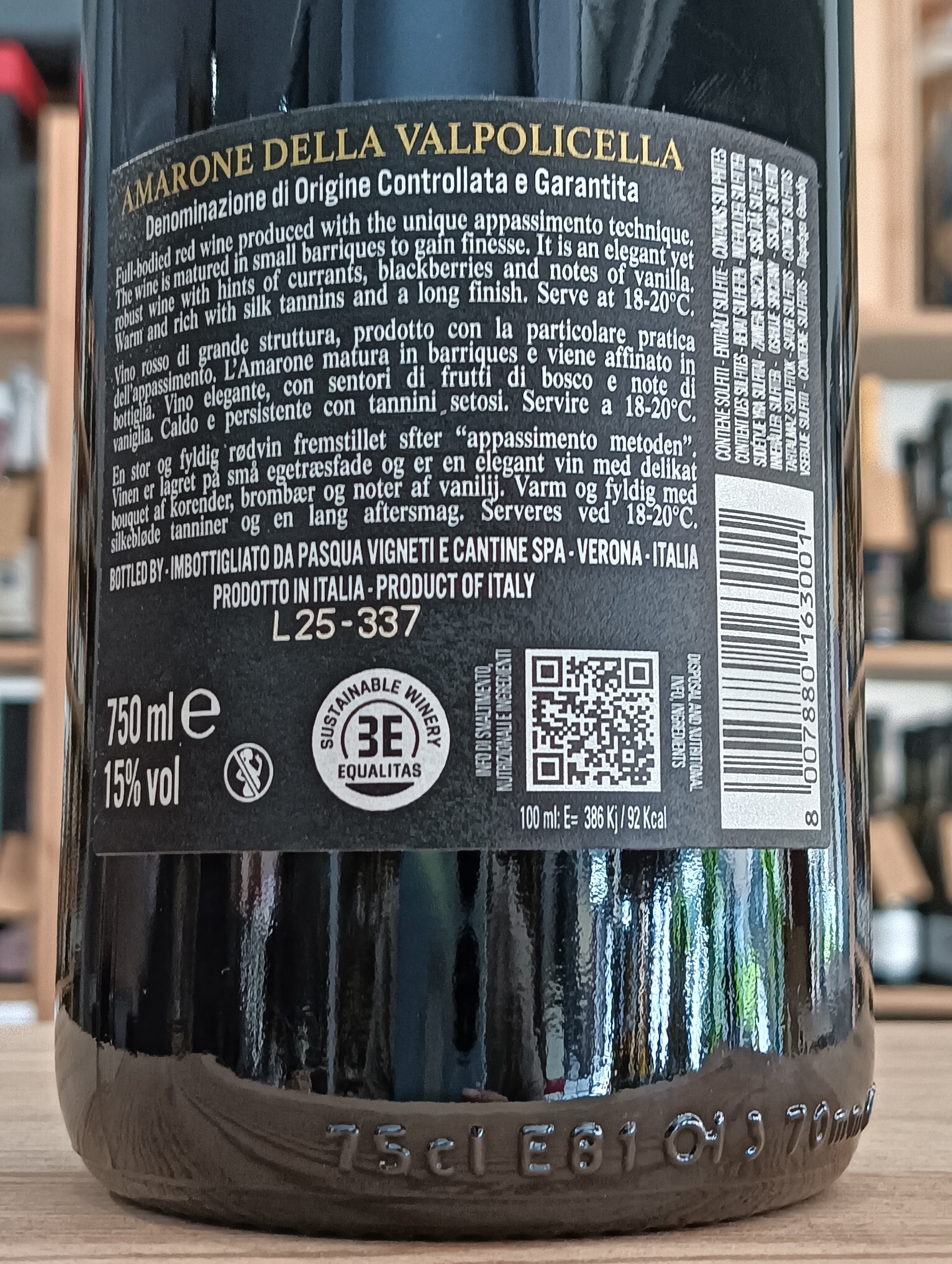 Amarone della Valpolicella DOCG 2020 Pasqua