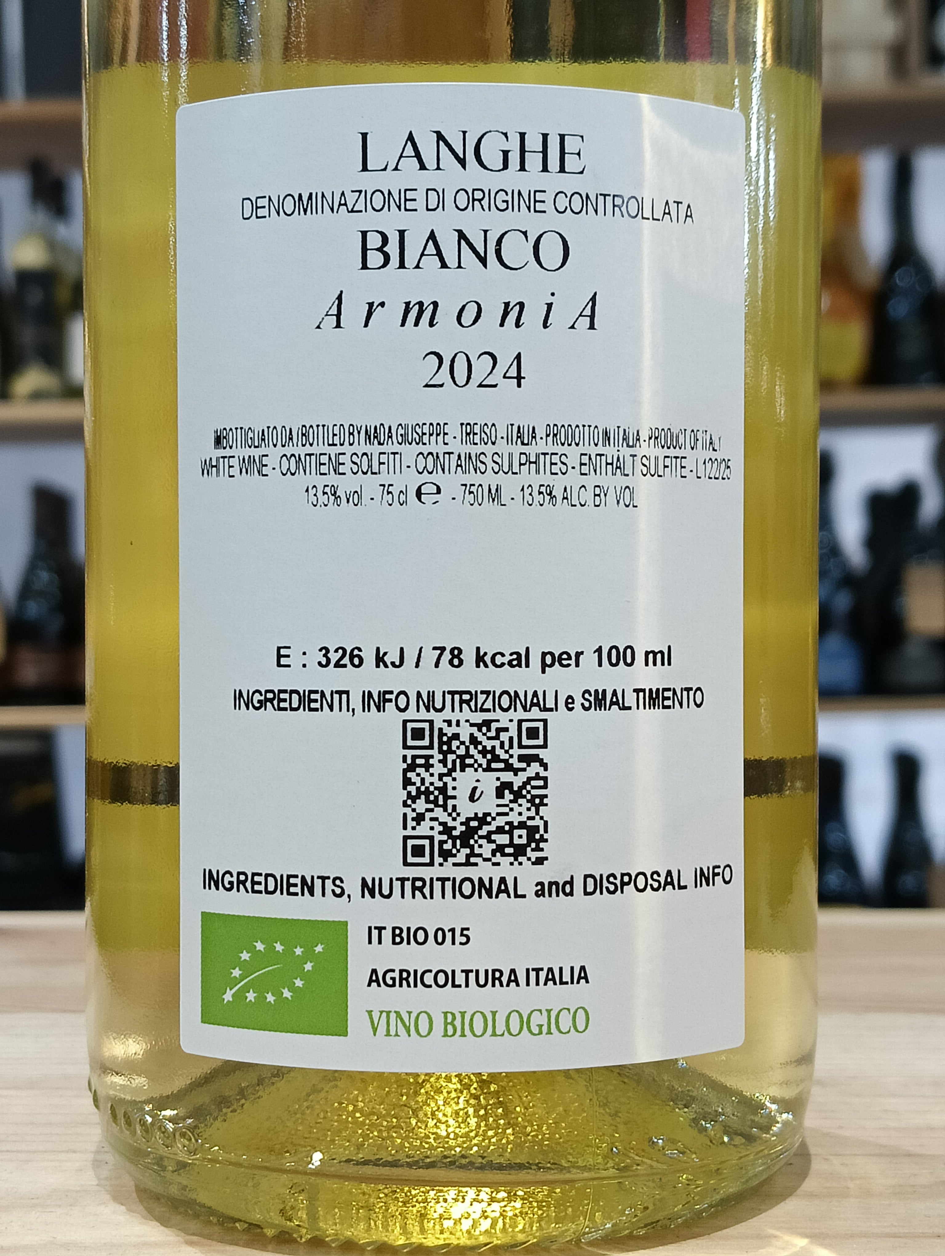 Armonia Langhe DOC Bianco 2024 - Nada Giuseppe