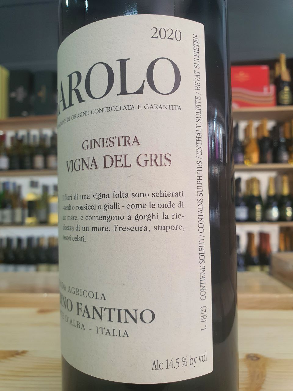 Conterno Fantino Barolo Ginestra "Vigna del Gris" 2020 Bio