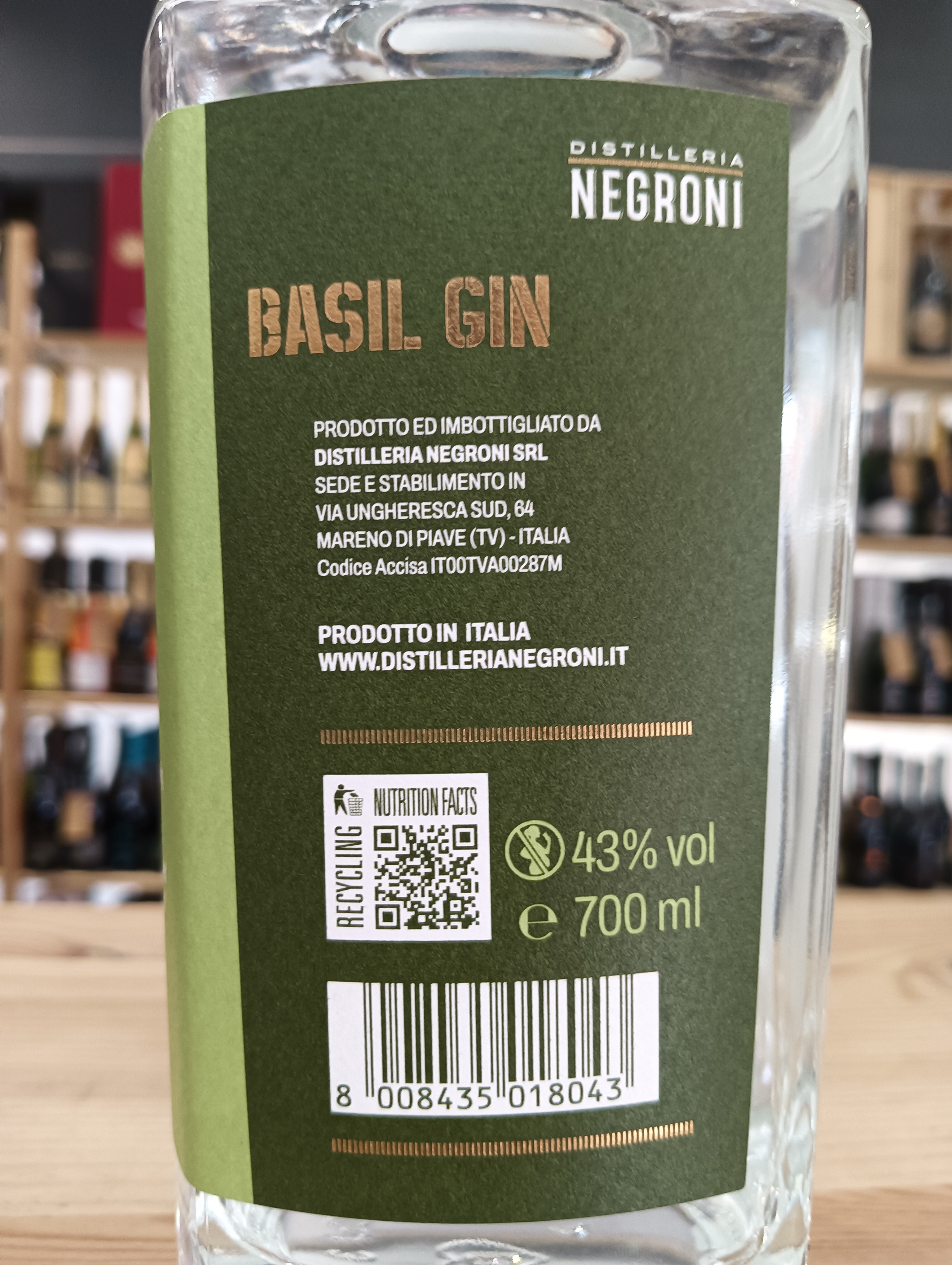 Basil Gin - Distilleria Negroni