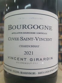Bourgogne Blanc "Cuvée Saint Vincent" 2021 Vincent Girardin