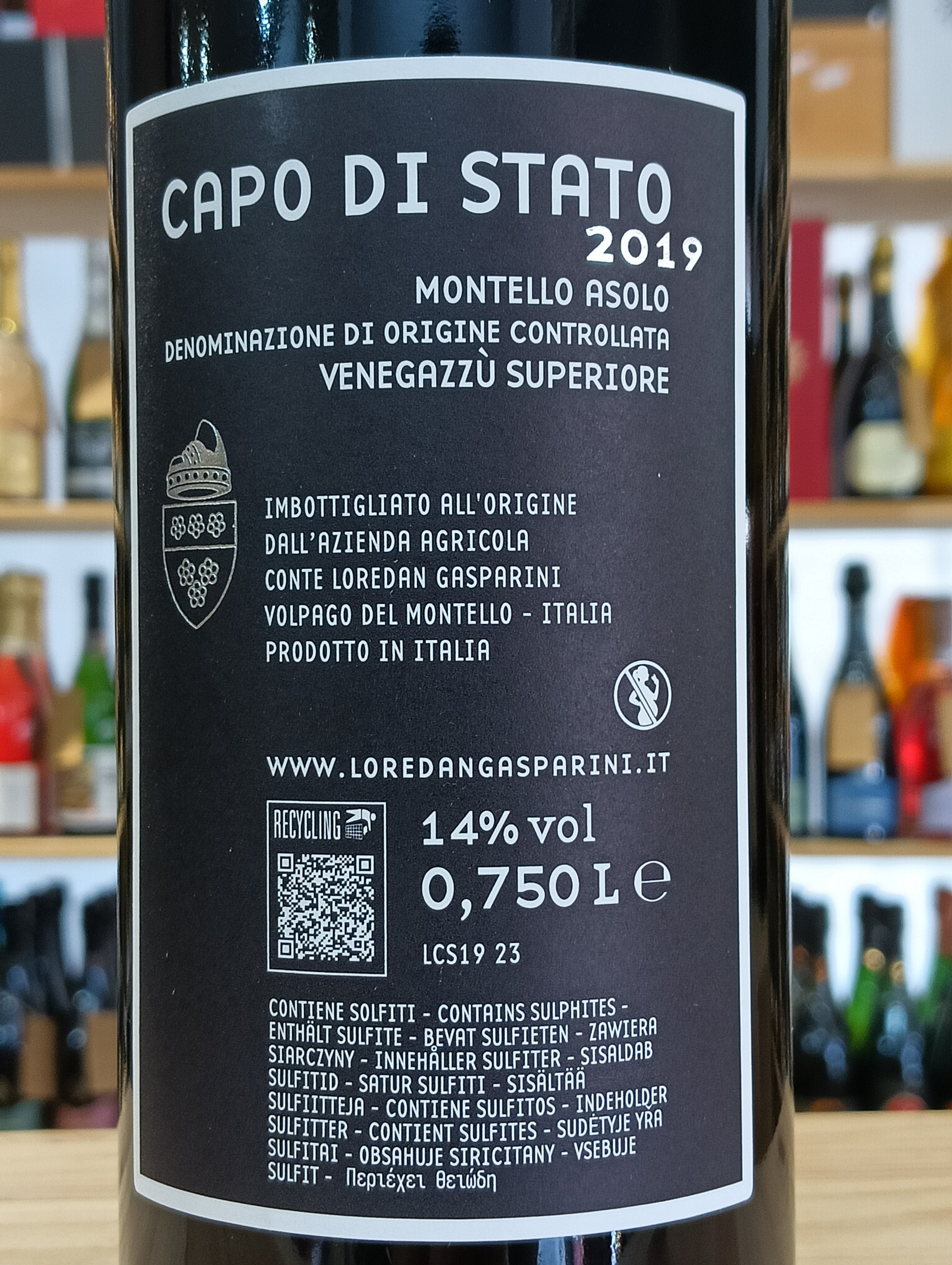 Capo Di Stato 2019 DOC Montello Venegazzù Superiore - Loredan Gasparini
