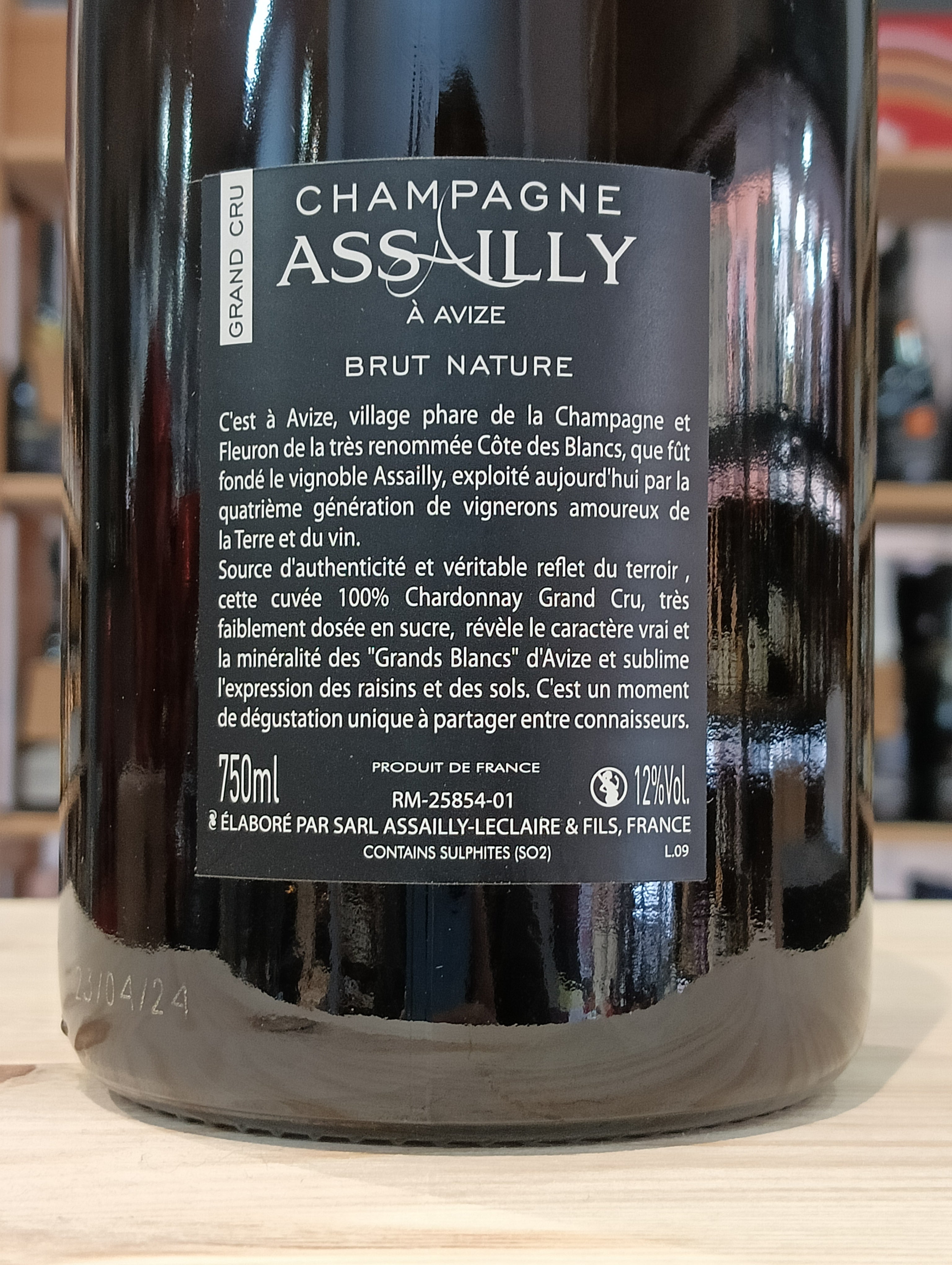 Champagne Assailly Brut Nature Grand Cru