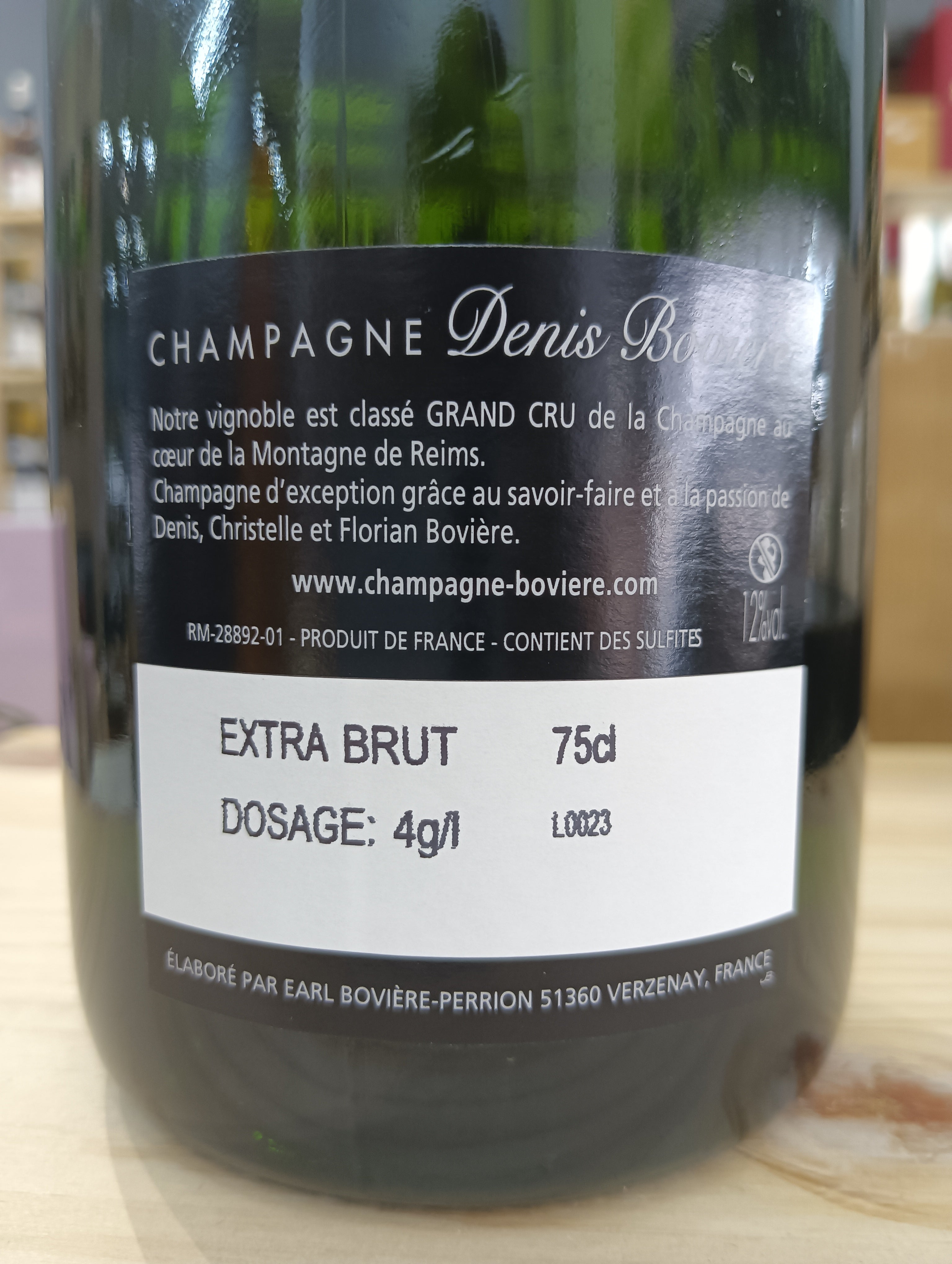 Champagne Denis Bovière  Extra-Brut