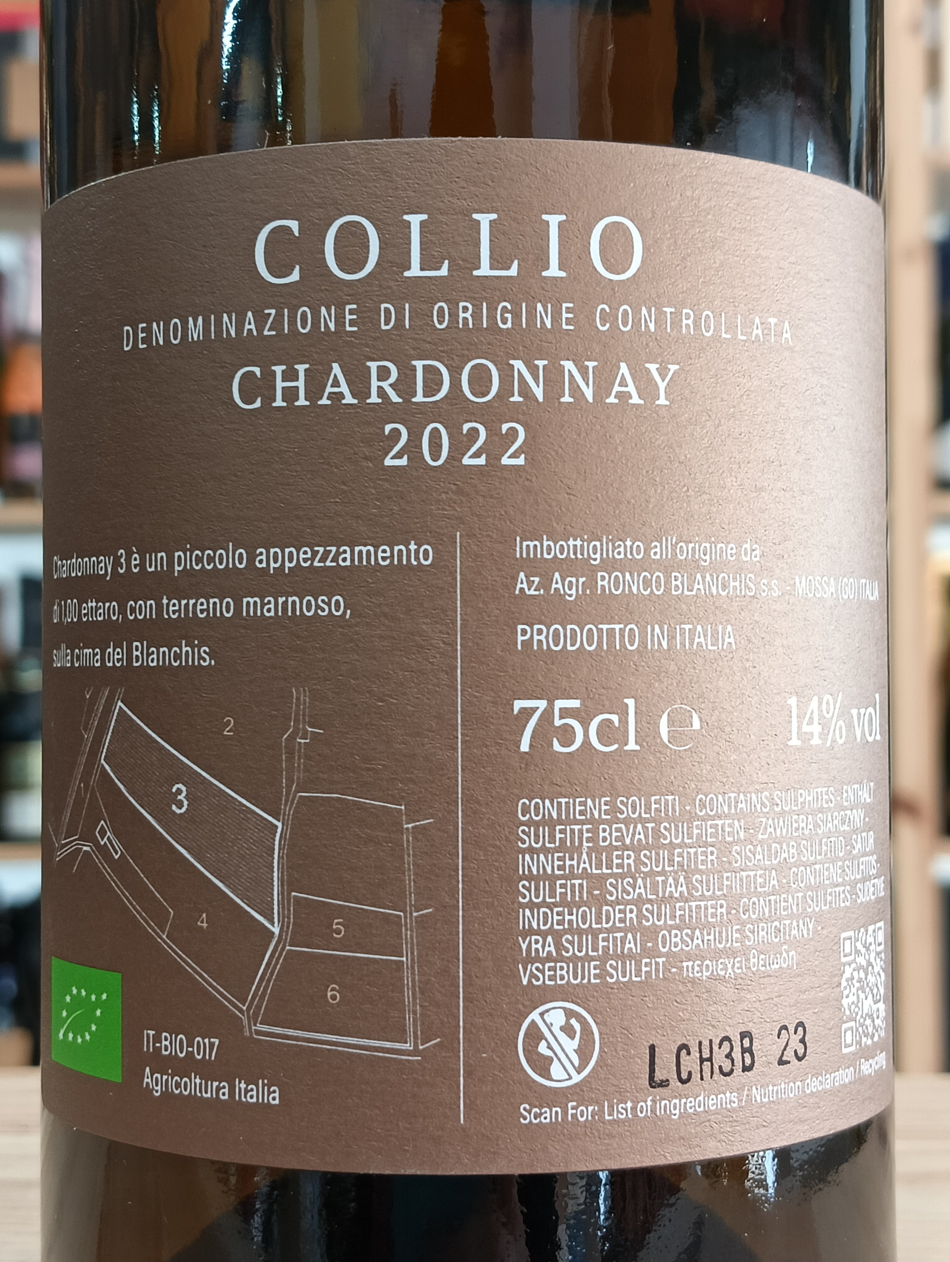 Chardonnay "Particella 3" Collio DOC 2022 - Ronco Blanchis
