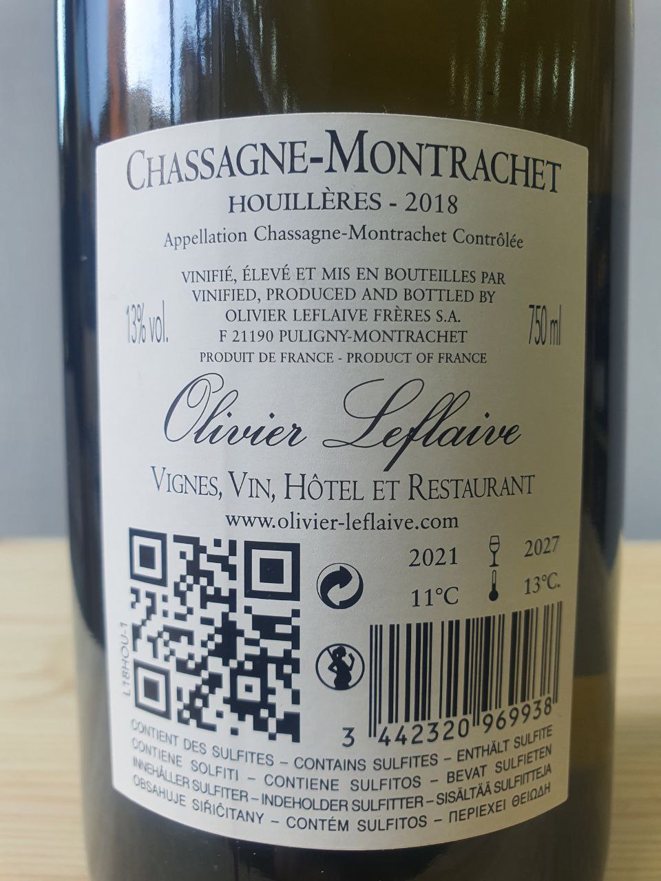 Chassagne-Montrachet Houillères 2018 - Olivier Leflaive