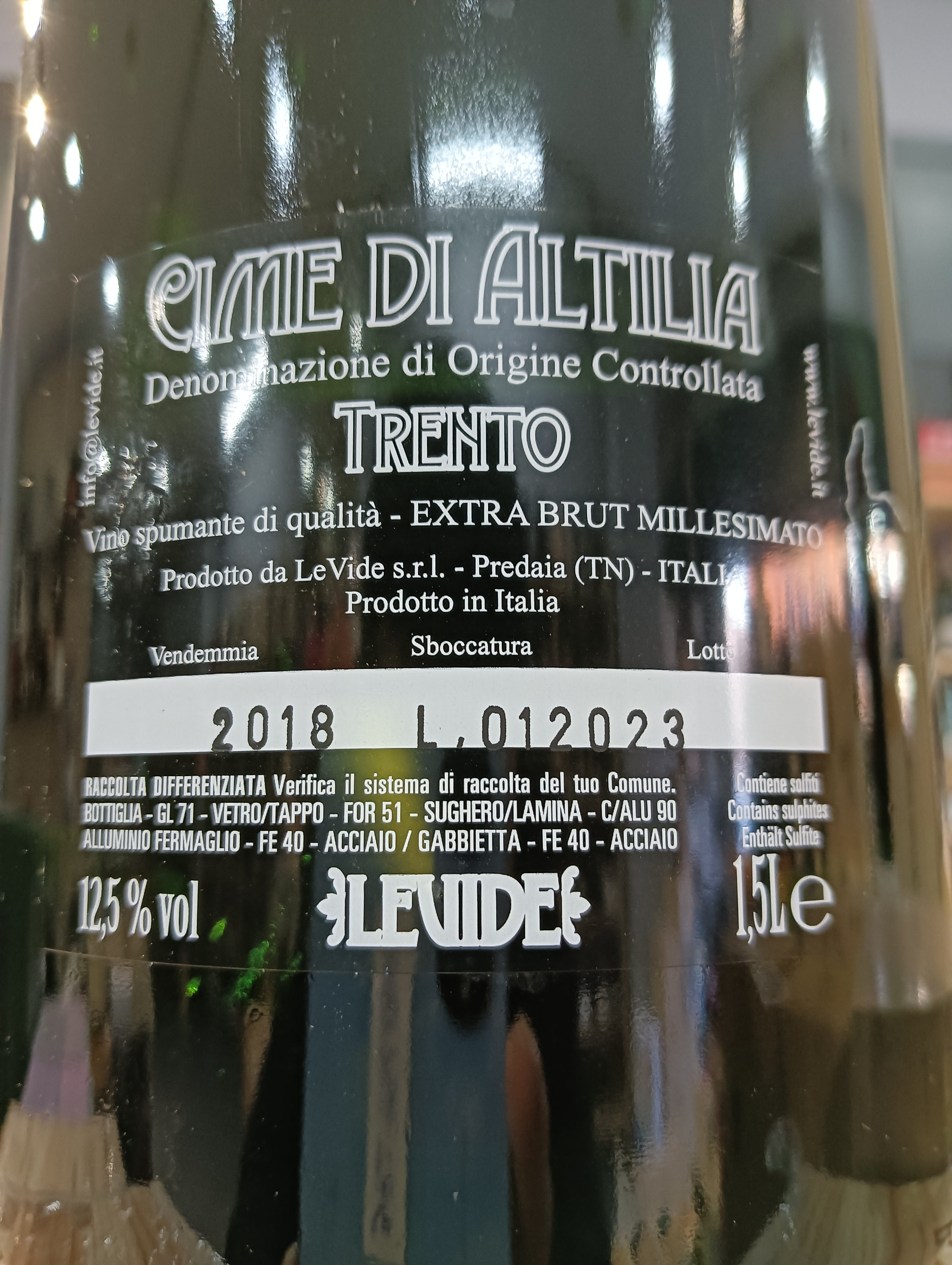 Cime di Altilia Magnum Extra Brut Trento DOC 2018 (Astucciato)