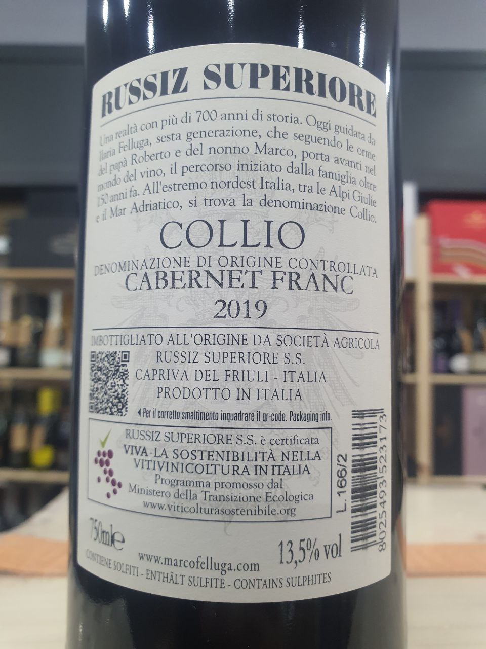 Russiz Superiore Collio Cabernet Franc 2019