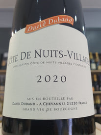 Côtes de Nuits Villages Rouge 2020 - David Duband
