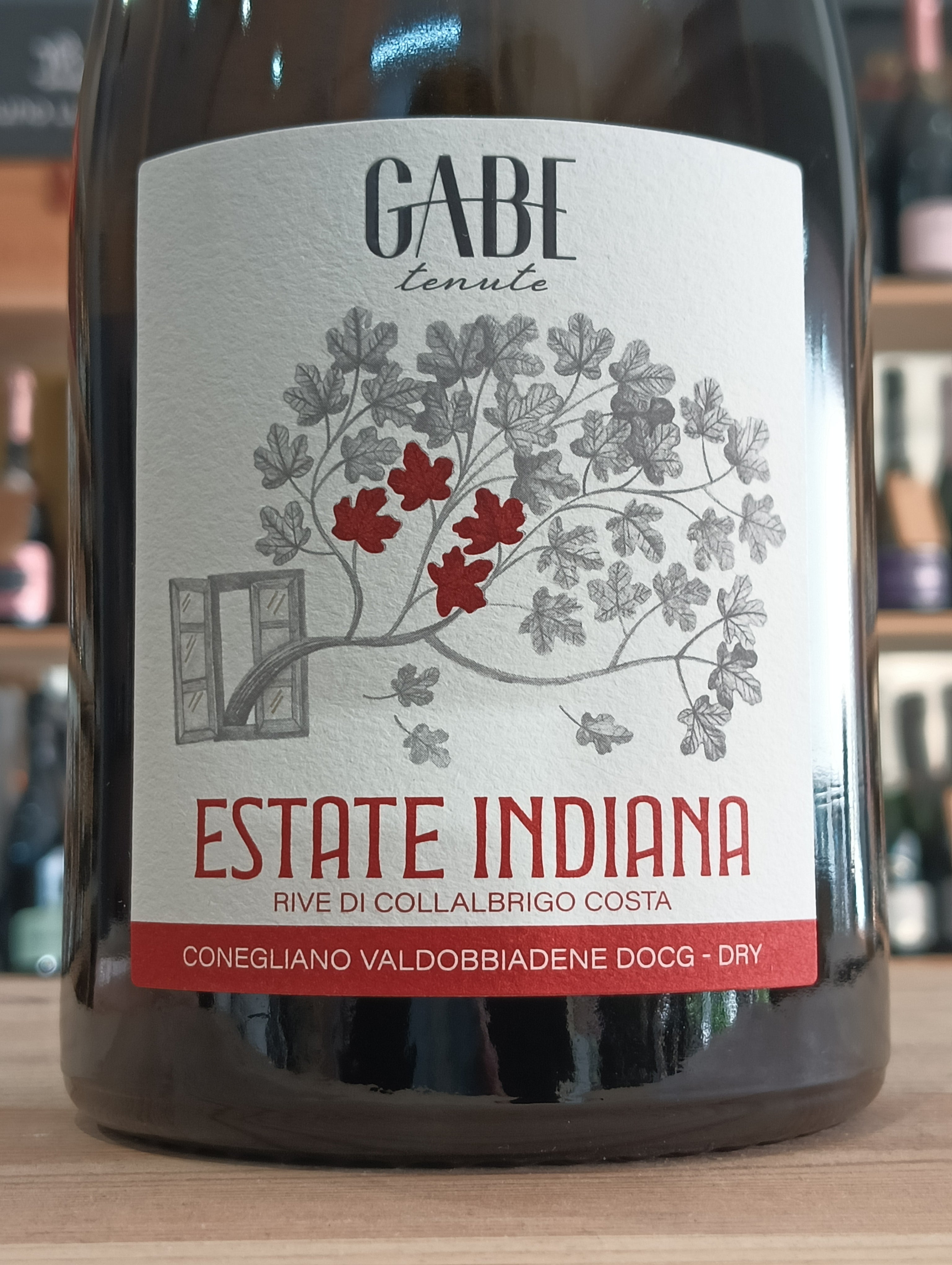 Estate Indiana Prosecco Valdobbiadene Superiore DOCG Dry Rive di Collalbrigo Costa - Gabe