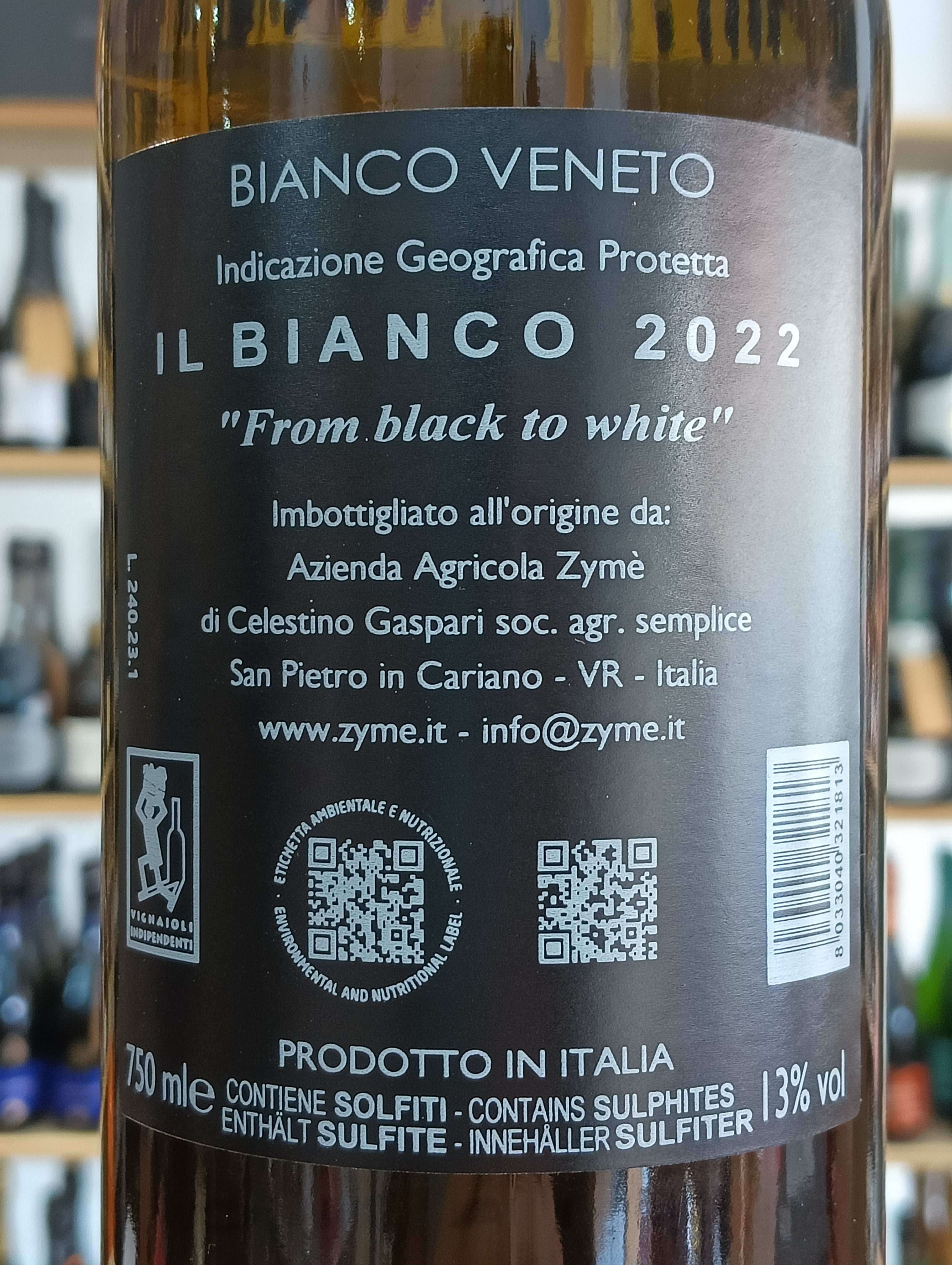 "From Black to White" Bianco Zymé 2022