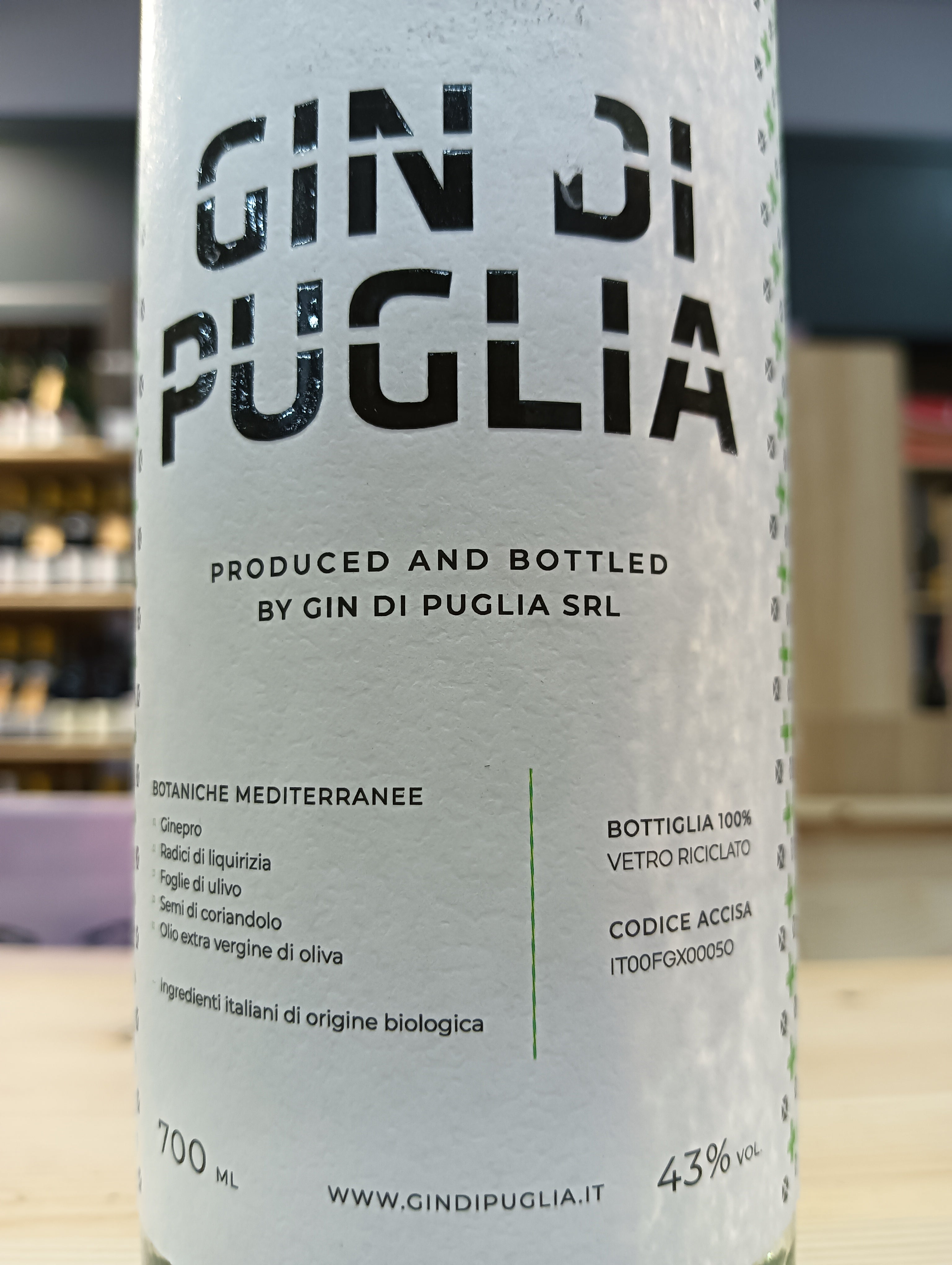 Gin di Olio d'Oliva - Gin di Puglia