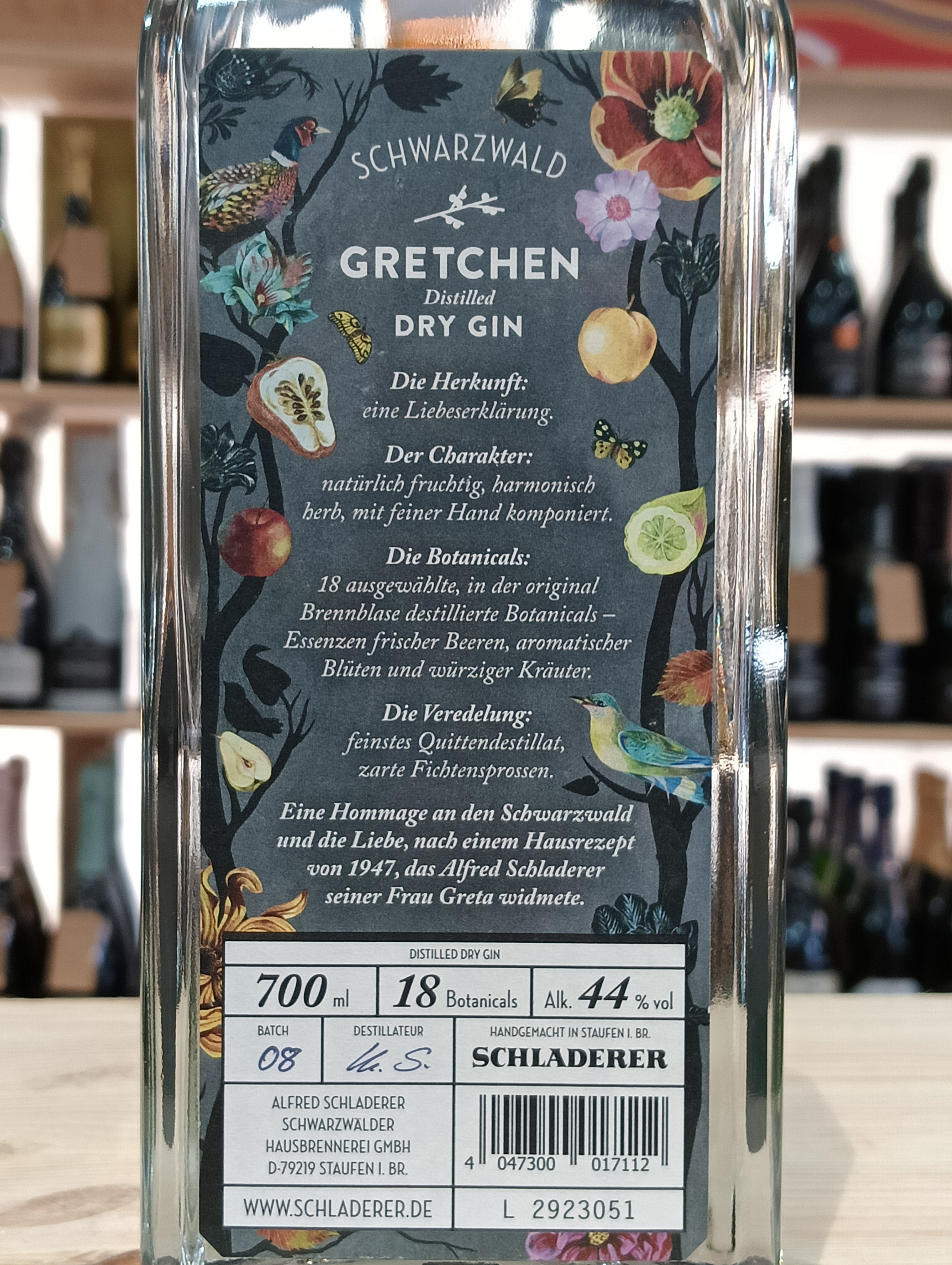 Gretchen Dry Gin Schwarzwald