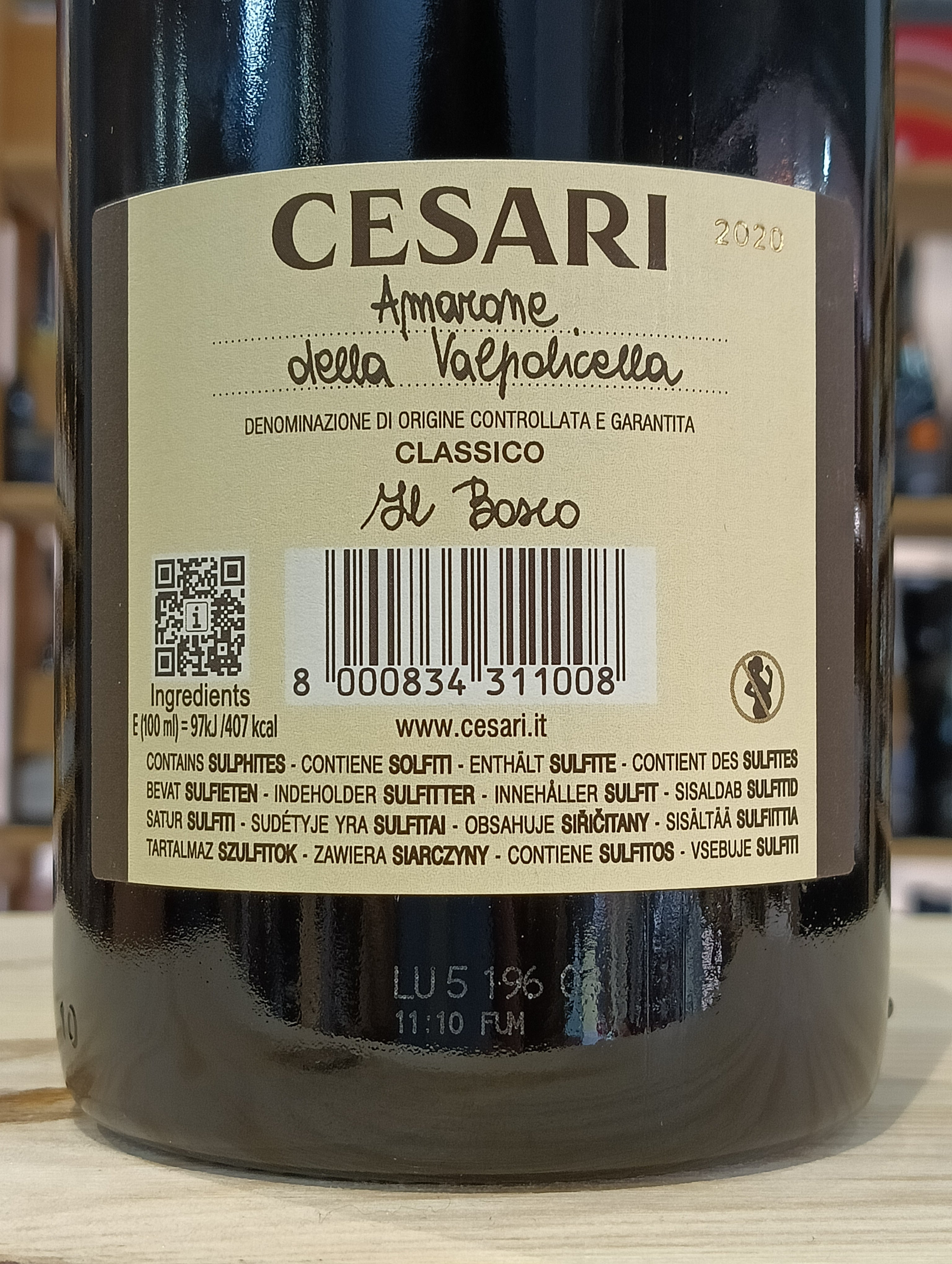 Il Bosco 2020 Amarone della Valpolicella Classico DOCG - Cesari