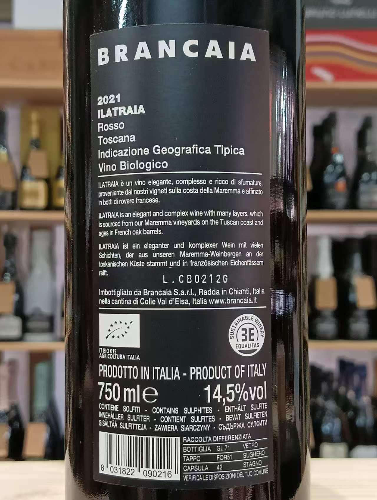 Ilatraia 2021 Brancaia 20° Anniversario