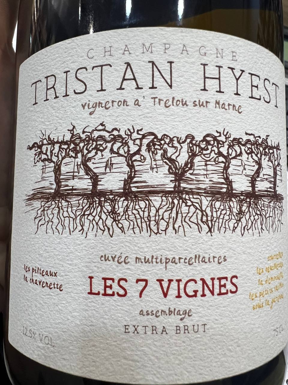 Les 7 Vignes Tristan Hyest Champagne Extra Brut