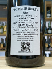 Metodo Classico Rosato Dosaggio Zero Nada Giuseppe