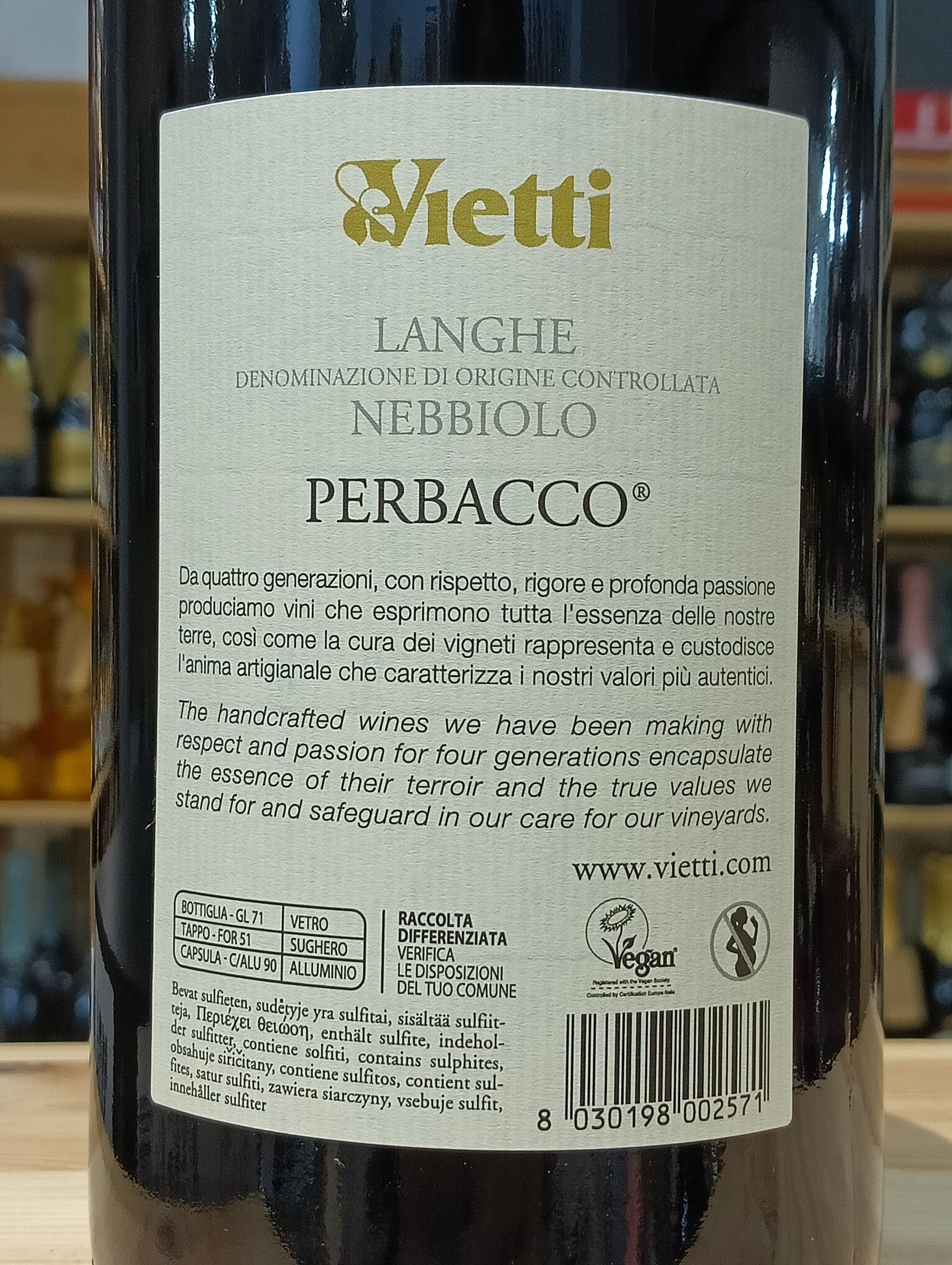 Nebbiolo Perbacco 2021 Magnum Vietti - Astucciato