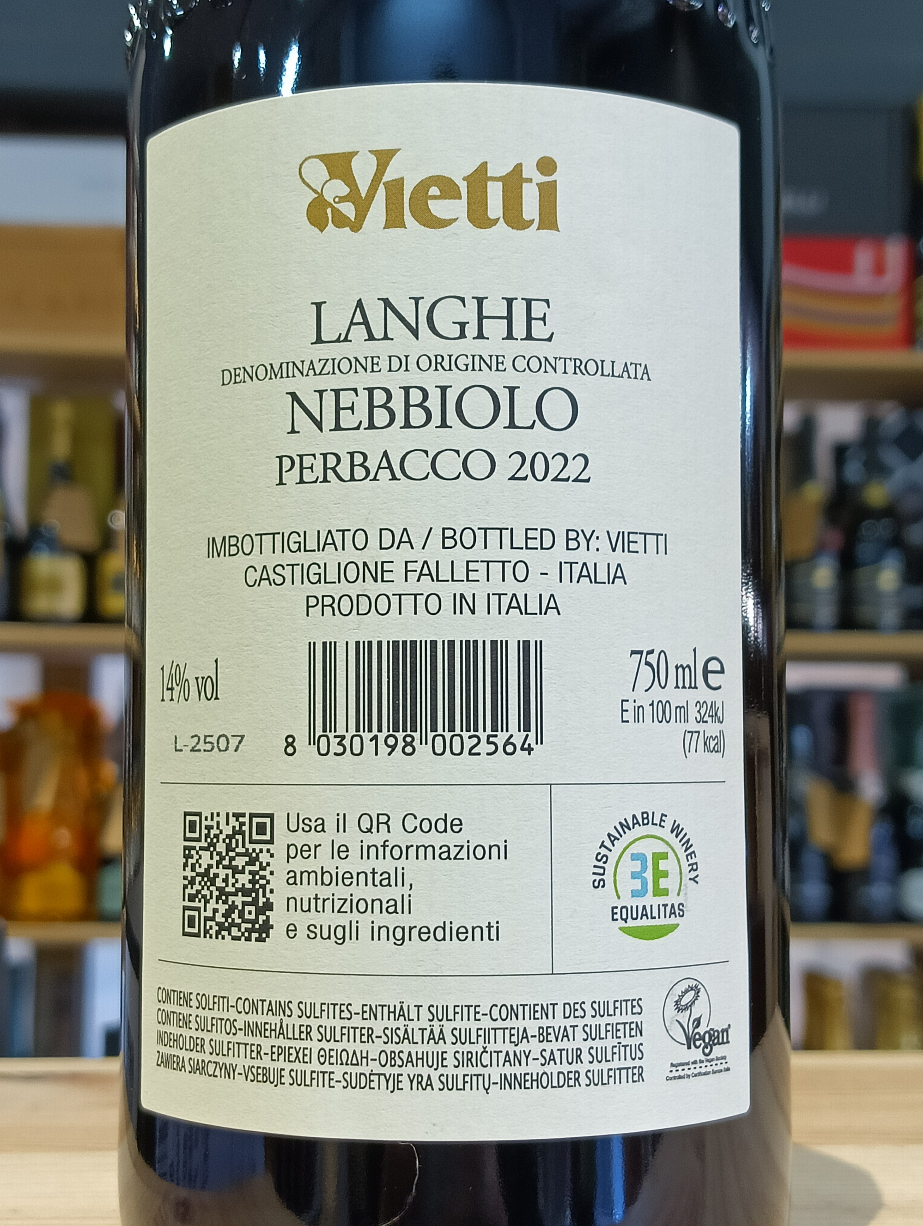 Nebbiolo Perbacco 2022 Langhe DOC Vietti