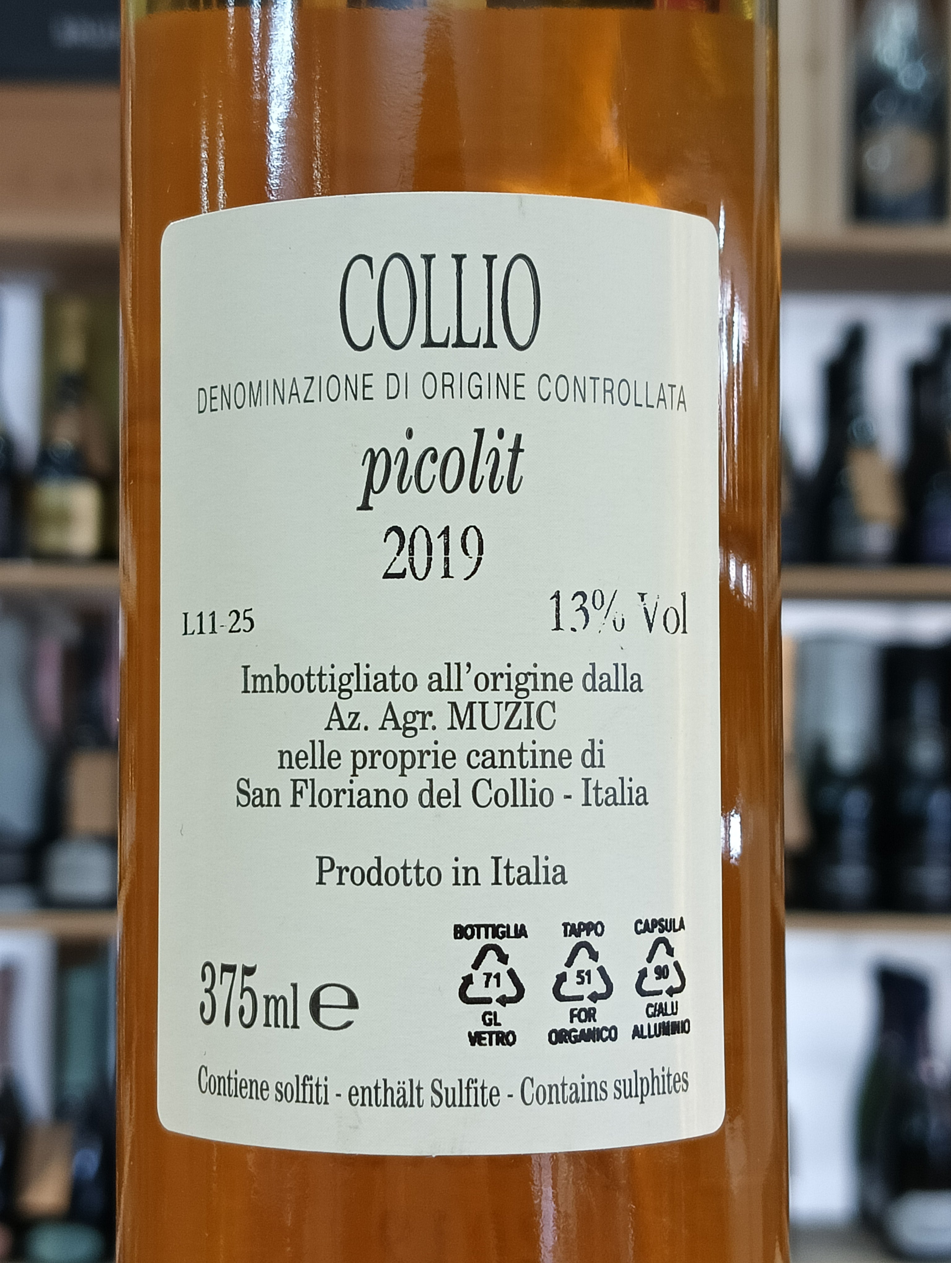 Picolit 2019 Collio DOC Muzic (Astucciato)
