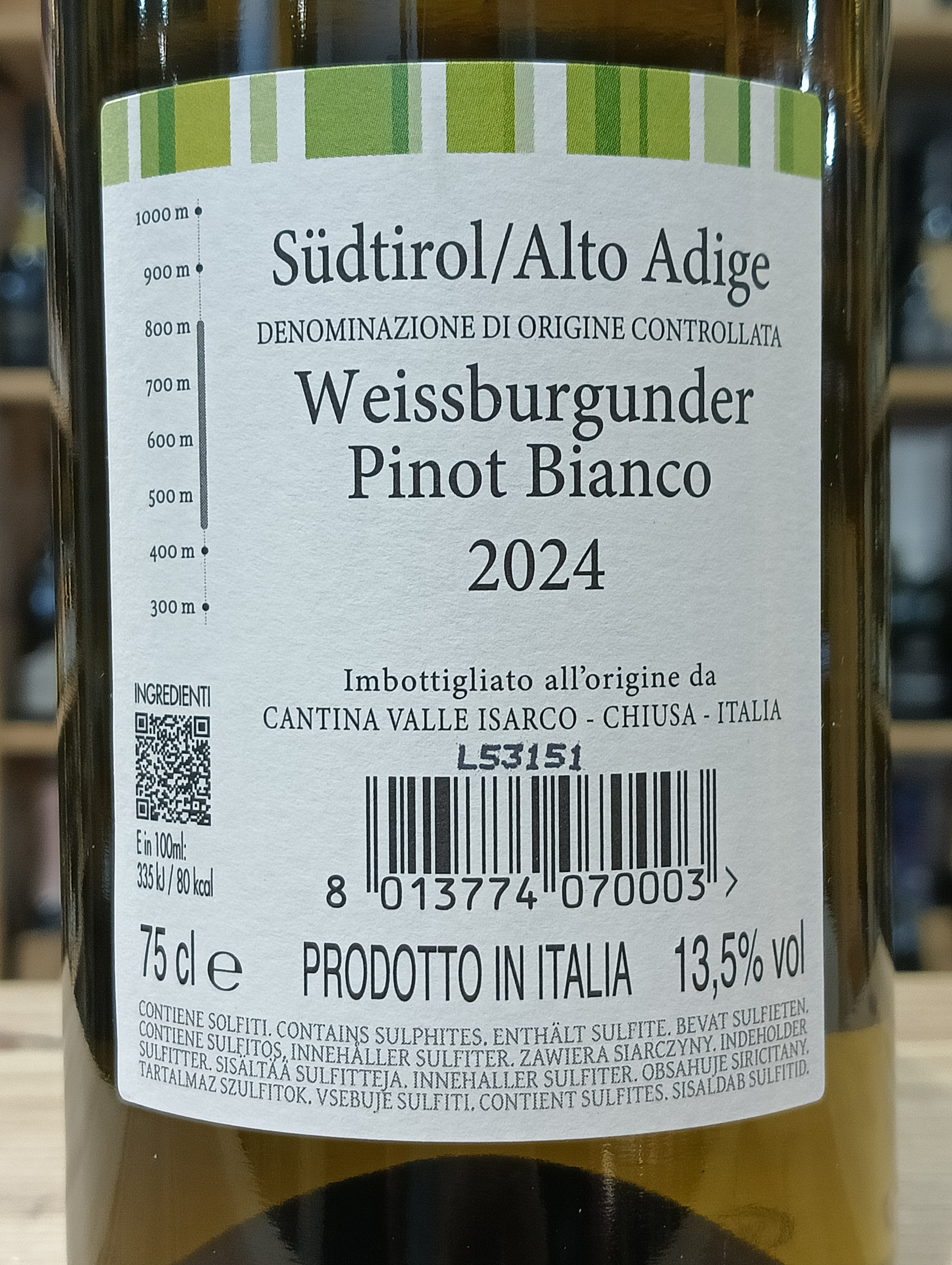 Pinot Bianco 2024 A.A. Valle Isarco DOC