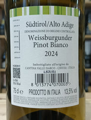 Pinot Bianco 2024 A.A. Valle Isarco DOC