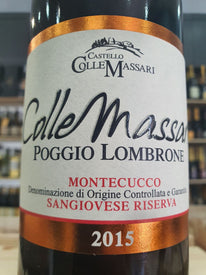 Montecucco Sangiovese Riserva "Poggio Lombrone" 2015 ColleMassari