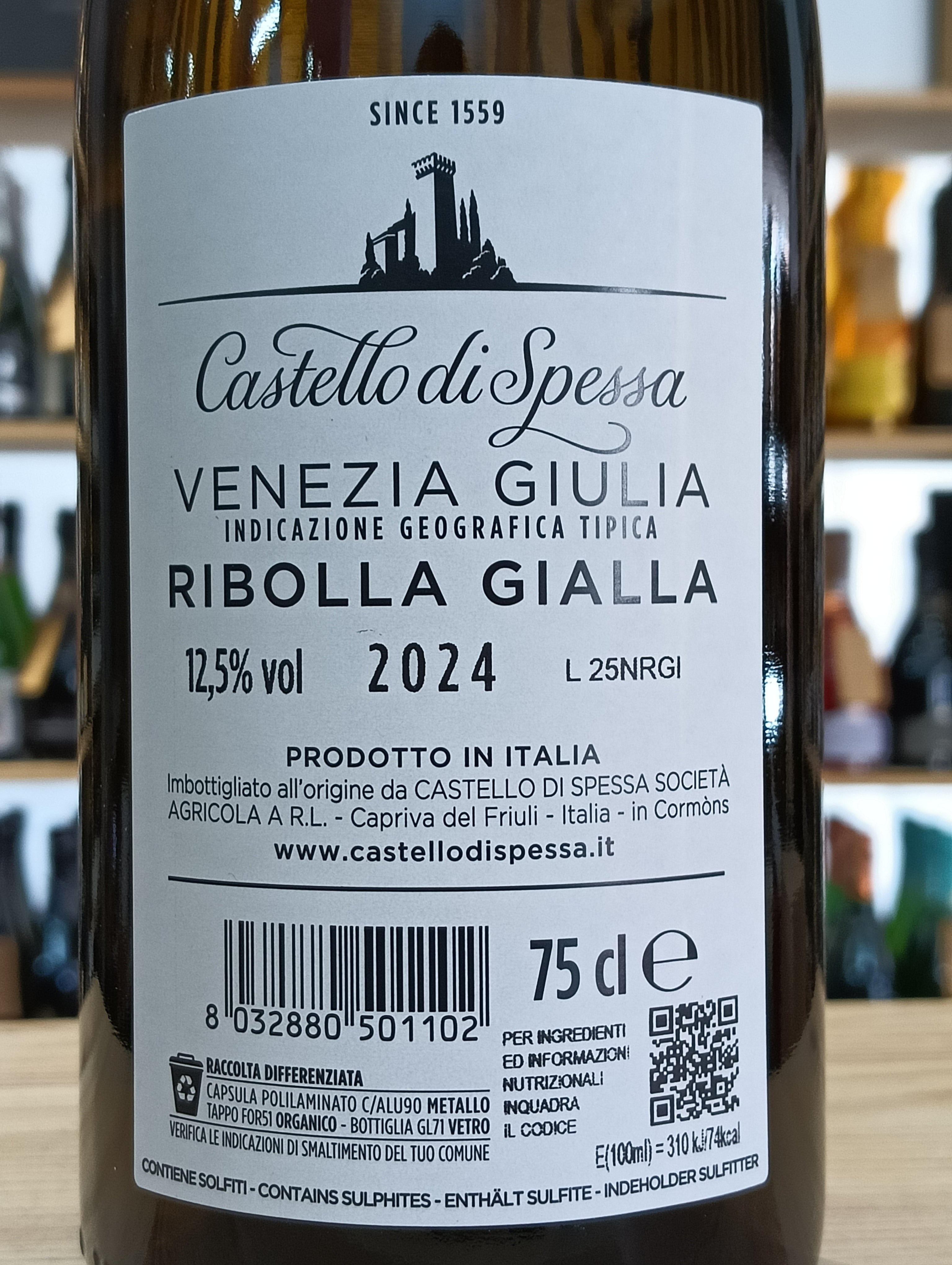 Ribolla Gialla 2024 Venezia Giulia IGT - Castello di Spessa