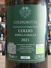 Ribolla Gialla Coldigrotta 2021 Collio DOP Colmello di Grotta