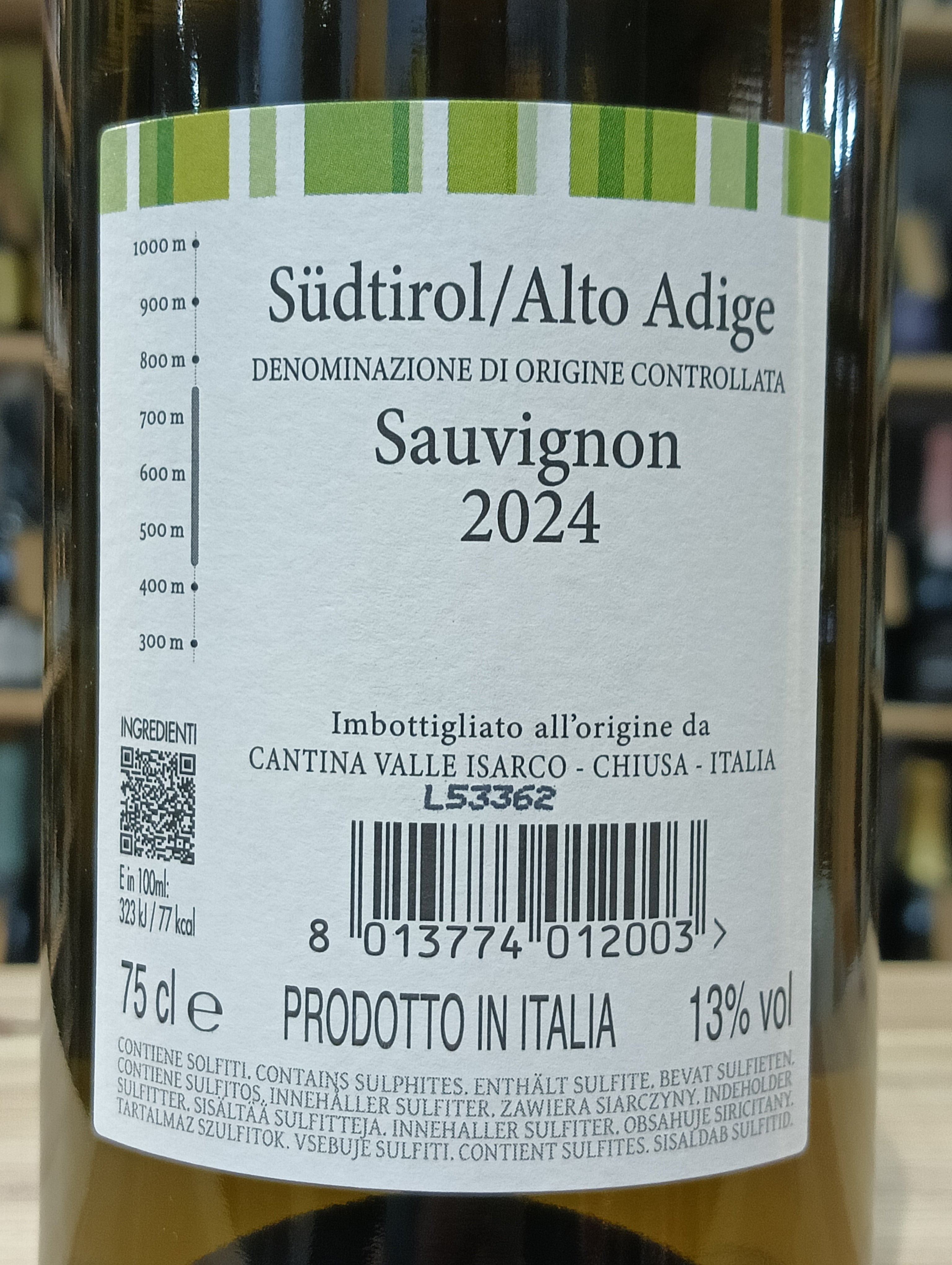 Sauvignon 2024 - Cantina Valle Isarco