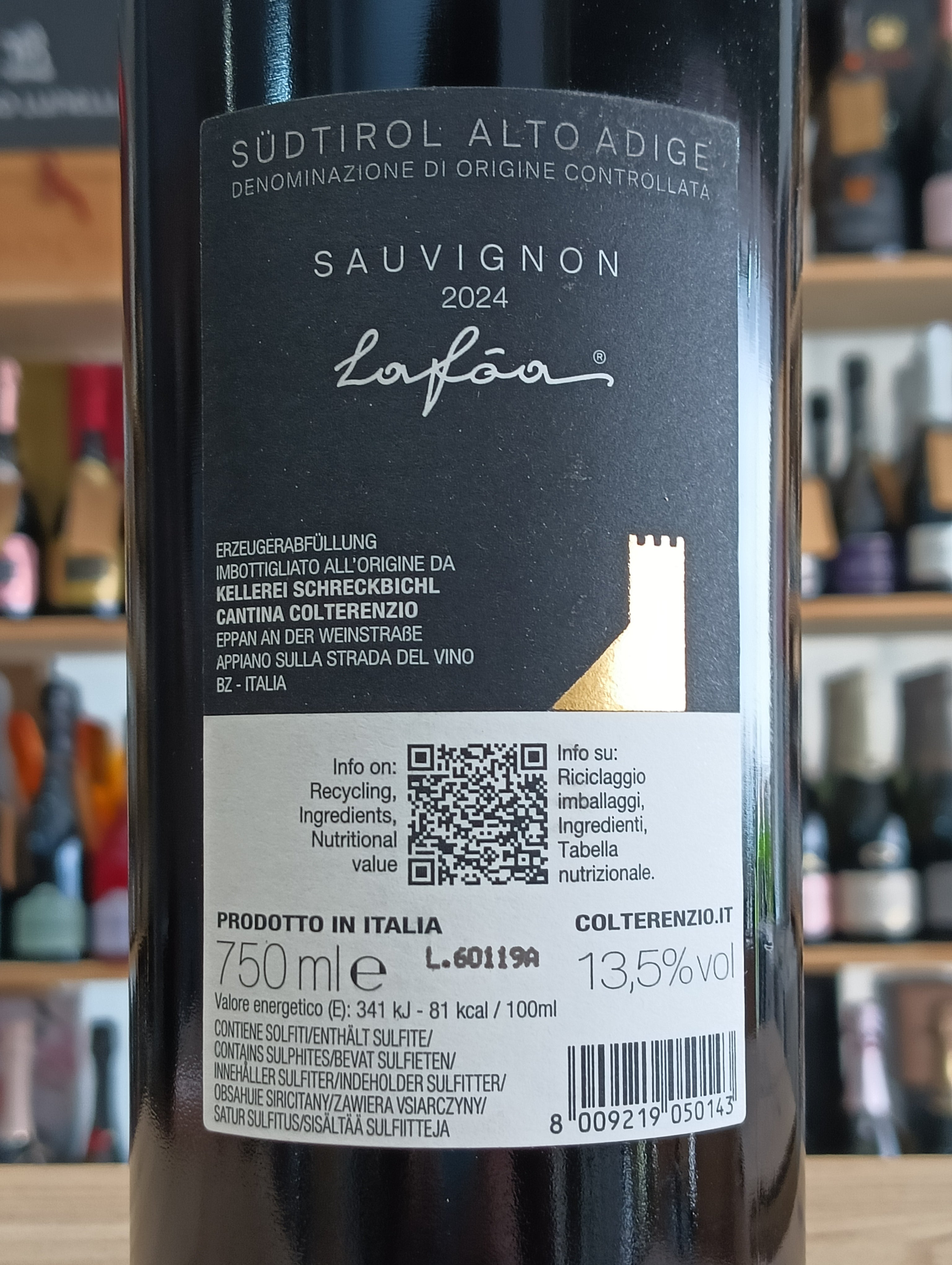 Sauvignon Lafoa Alto Adige DOC 2024 - Colterenzio