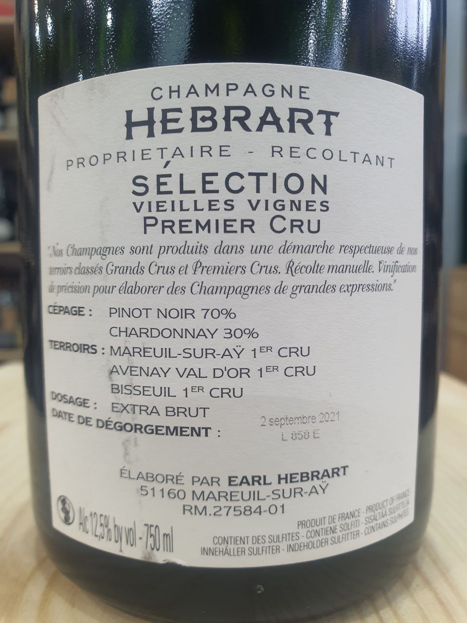 Sélection Extra Brut Premier Cru - Hebrart