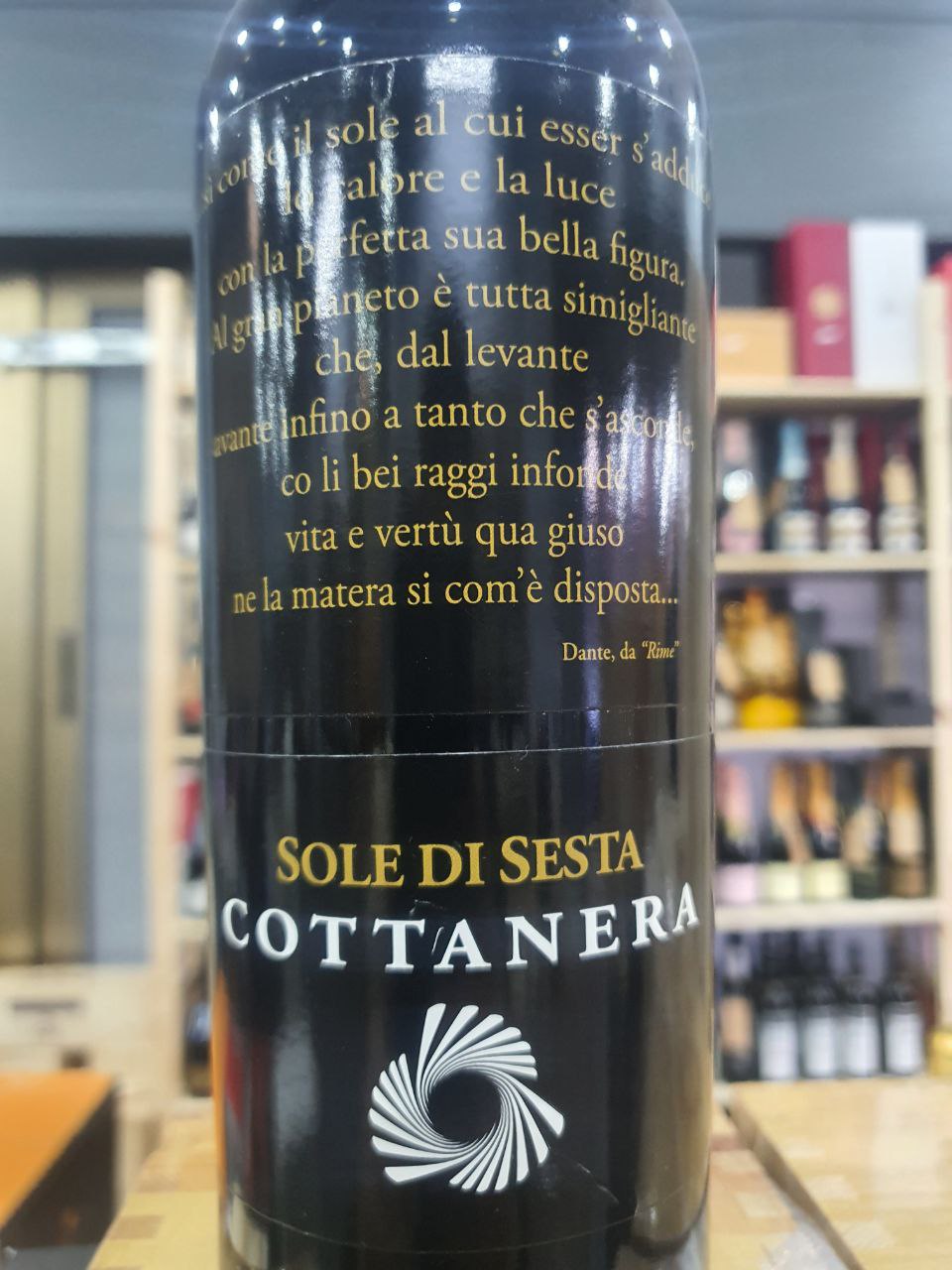 Syrah Sole di Sesta Sicilia DOC 2017 - Cottanera