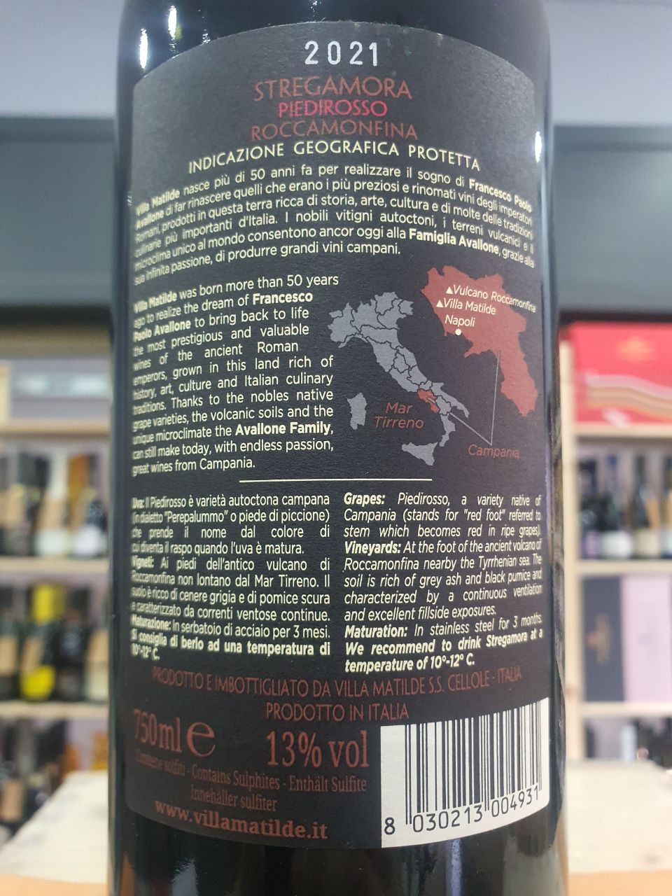 Stregamora Piedirosso Roccamonfina IGP 2021 - Villa Matilde