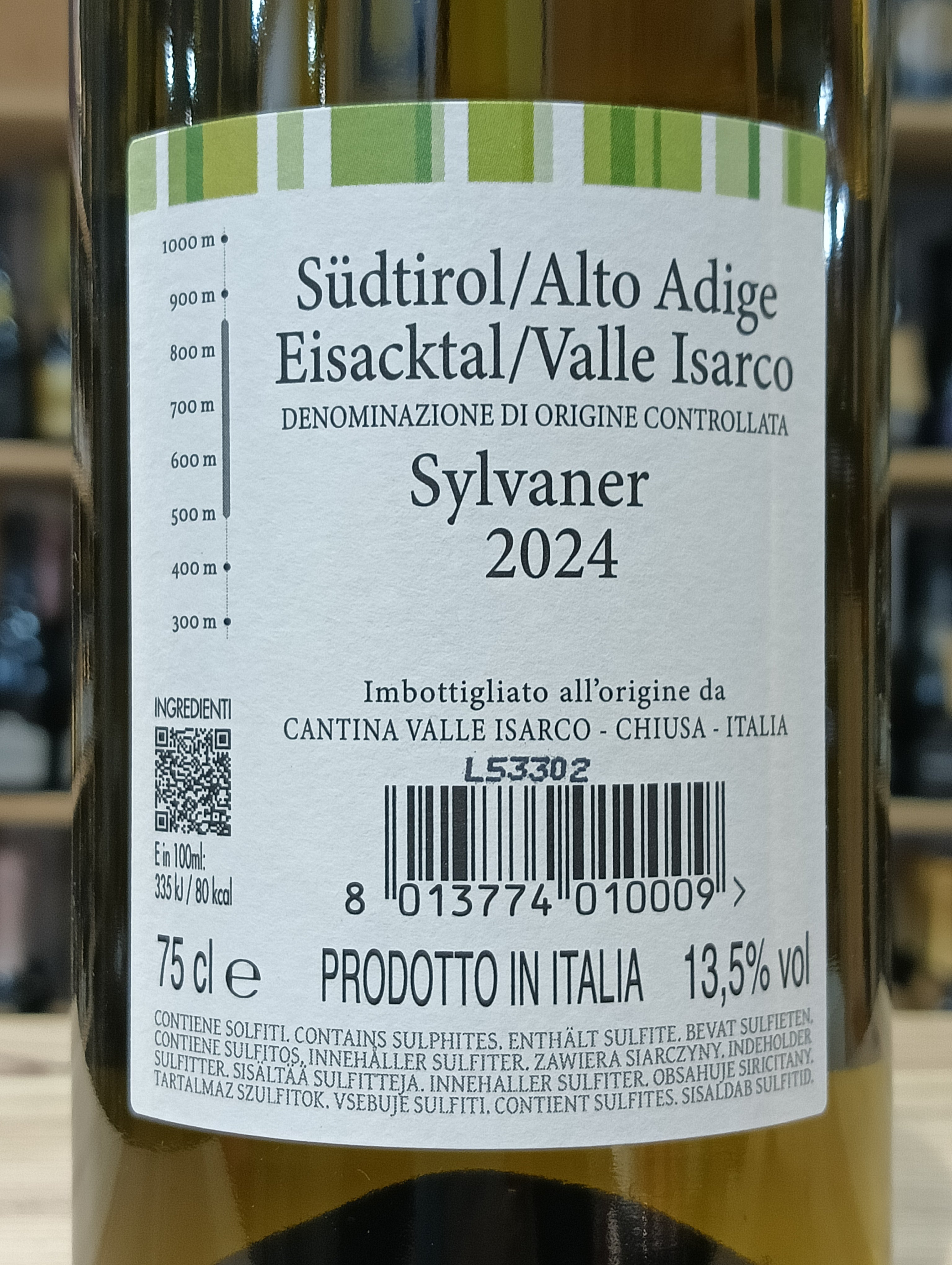 Sylvaner 2024 Alto Adige Valle Isarco DOC