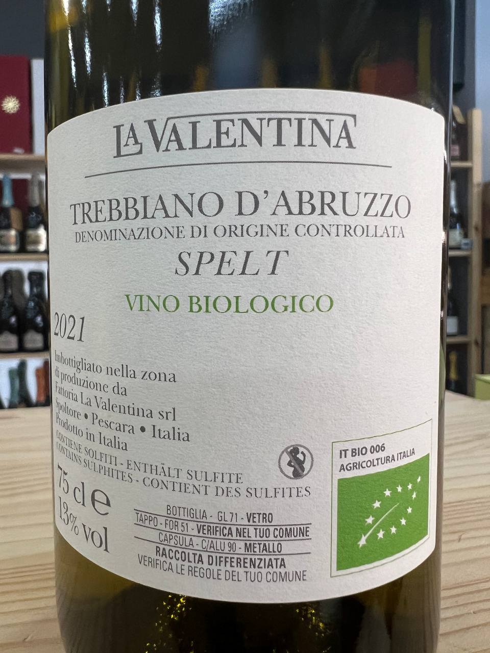 Trebbiano d'Abruzzo DOC Spelt Oro 2021 - La Valentina